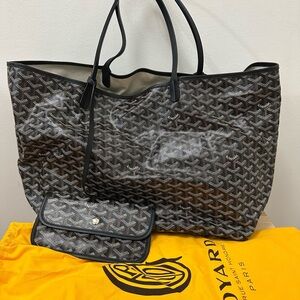 Goyard Saint Louis GM Black Tote Bag